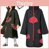 Elegante Traje de Cosplay Naruto Akatsuki Uchiha Itachi Robe Manto Para Fãs