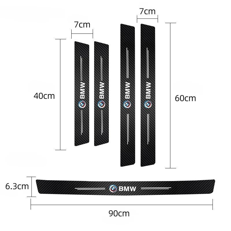5Pcs Car Door Sticker Threshold Anti Scratch Decals Accessories For BMW X1 X2 X3 X5 X4 X6 X7 G30 G20 G32 G11 G12 F40 F30 F20 F10 RL2