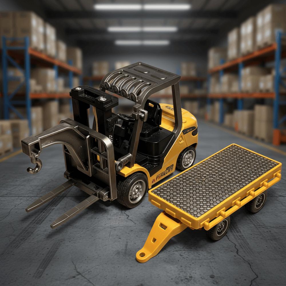 Full Proportion Zinc Zinc Alloy Forklift 2.4g Remote Rc Forklift Remote Control Forklift  Desktop Toy