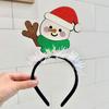 Christmas Elk & Snowman Headband: Festive & Charming Hair Accessory for Women