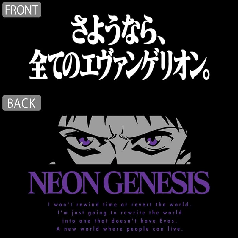 [Official] COSPA EVANGELION "Goodbye, all Evangelions." T-shirt BLACK L