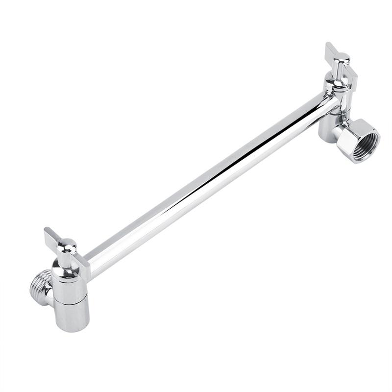 Verstellbarer Duscharm Universelles Bogen-Design Verbindung Massives Kupfer Dusche Verstellbarer Winkel Anti-Leck Dusch-Verlängerungsarm