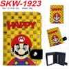 Super Mario Bros Wallet Snap Button Coin Purse Vertical Cartoon Plumber Double Layer Card Holder for Kids