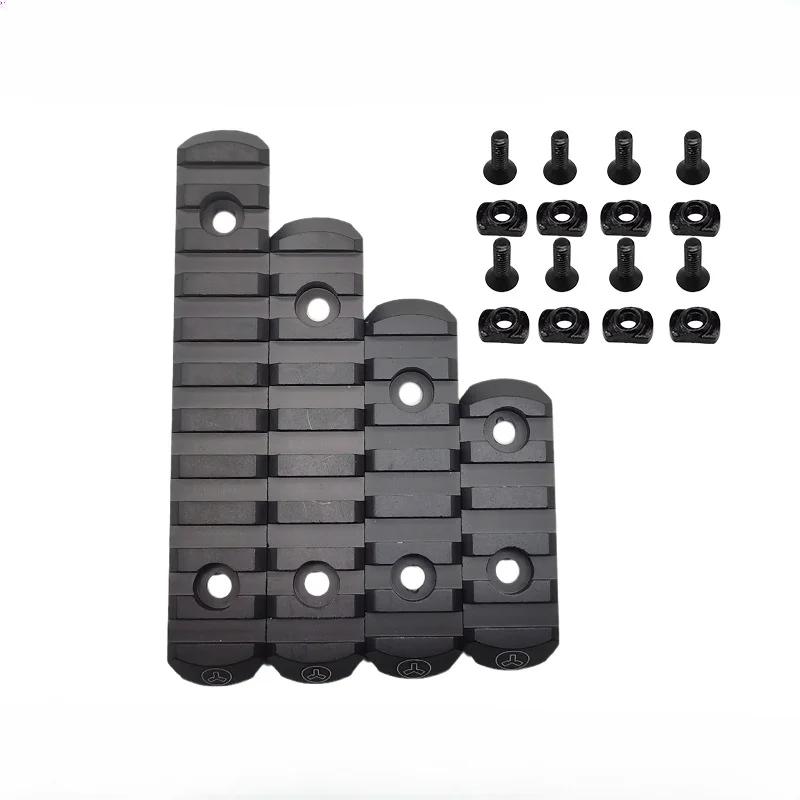 Tactical Metal 20mm Rail Segment M-LOK KEYMOD Picatinny Rail CNC Machined Accessory for Airsoft & MI Handguard