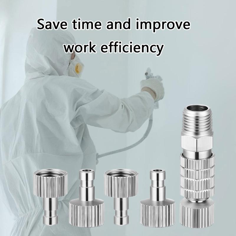 Airbrush Quick Disconnect Accessories 1/8inch Female and Male Coupling Disconnect Adapter Kit Male Fitting Parts