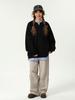Unisex Schwarzer Faux Two-Piece Langarm-Hoodie - Frühling/Herbst 2025 Lockerer Casual Pullover