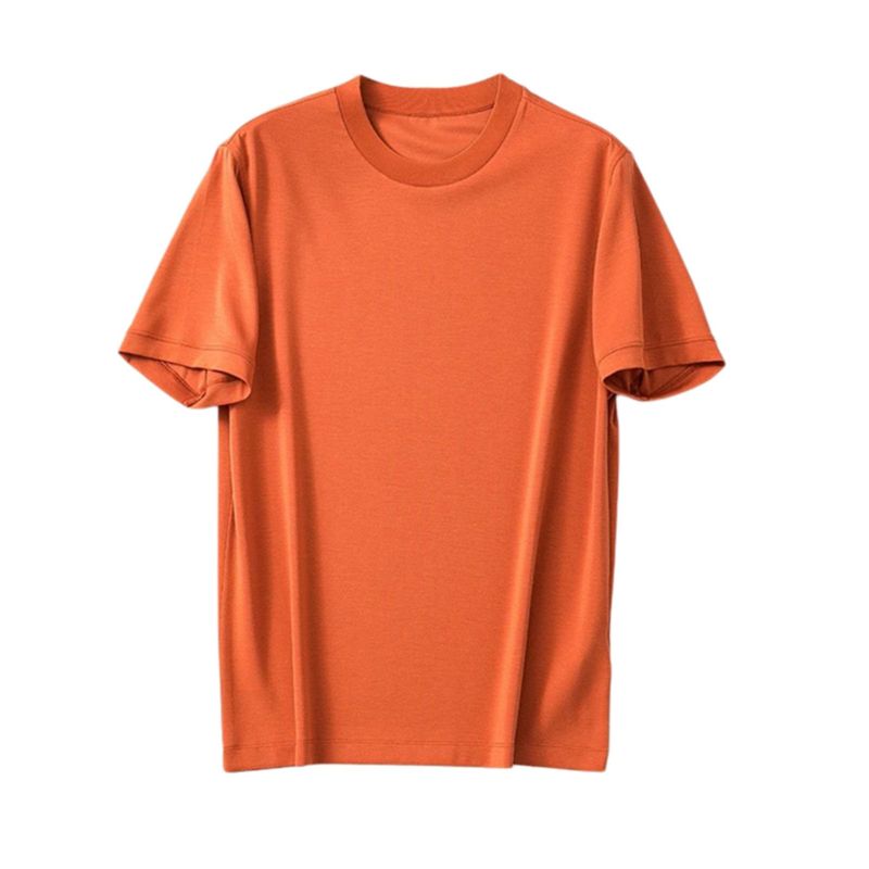 High-Density Modal Short-Sleeve T-Shirt for Men, 2024 New Trendy Summer Export Versatile Base Layer Tee