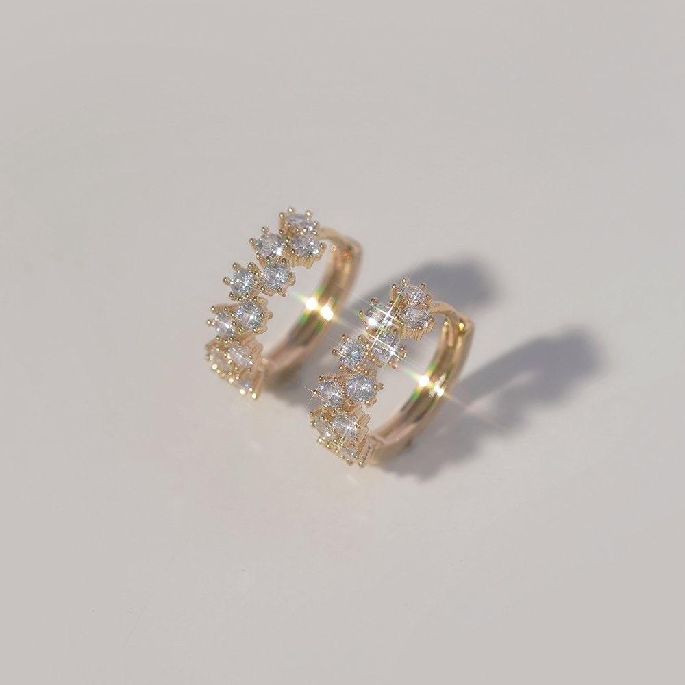 Sandy One-Touch Hoop Earrings W