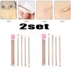 4pc/set Acne Blemish Remover Blackhead Extractor Ultra-fine Beauty Face Pore Cleaner Needles Set Acne Needle Facial Cleaner Skin