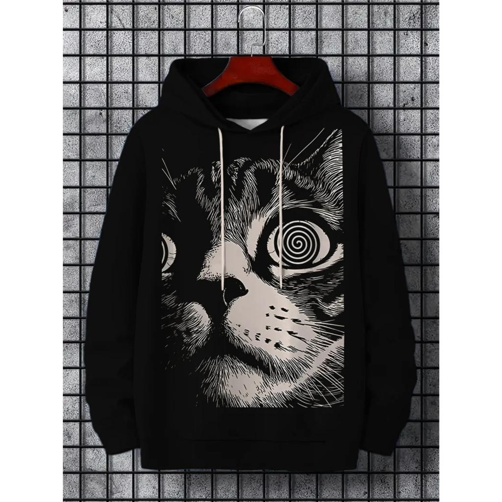 New Japanese Style Sushi Cat 3d Print Hoodie Women Fashion Harajuku Oversized Hoodie Sweatshirt Clothes Animal Tracksuit