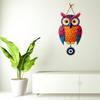 Suspension Murale en Bois en Forme de Hibou pour Décoration d'Intérieur | Décoration Œil Maléfique Salon, Salle à Manger | Œuvre d'Art Moderne | Article Design en MDF