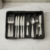 Adjustable Silverware Drawer Organizer Separated Cutlery Organizer Tableware Storage Box  Drawer