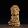 Wood Carving Buddha Statue of Tathagata Cultural and Handicraft Ornaments Wooden Carving Gift Home Desktop Decorations