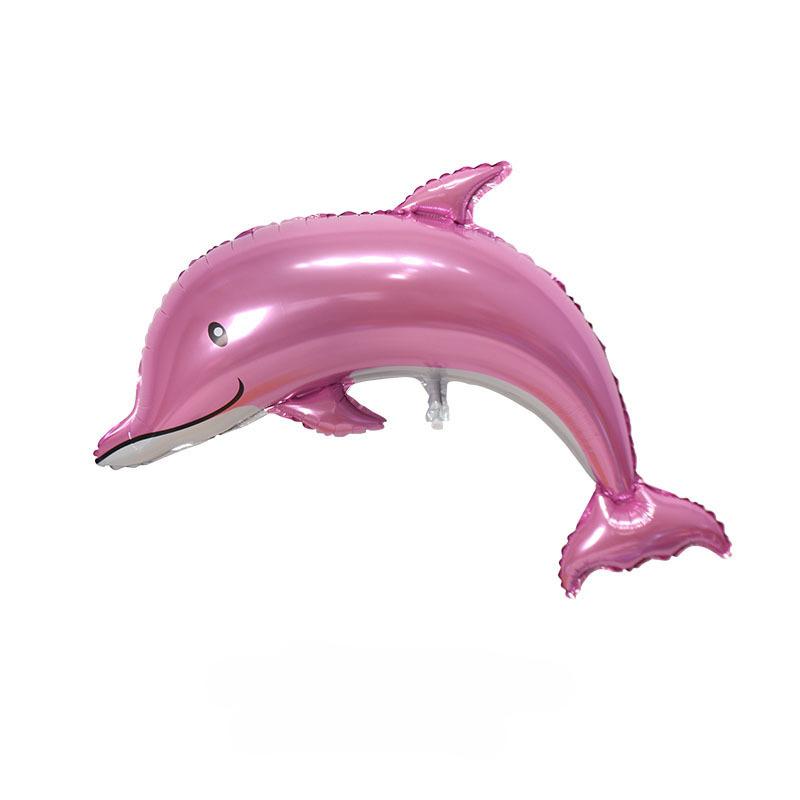 Large Dolphin Aluminum Film Balloon Wedding Decoration Birthday Party Layout Cartoon Floating Helium Balloon