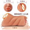 3in1 realistischer Mund Vagina Analplug Männlicher Masturbatorbecher Deep Throat Silikondildo Lustspielzeug für Männer