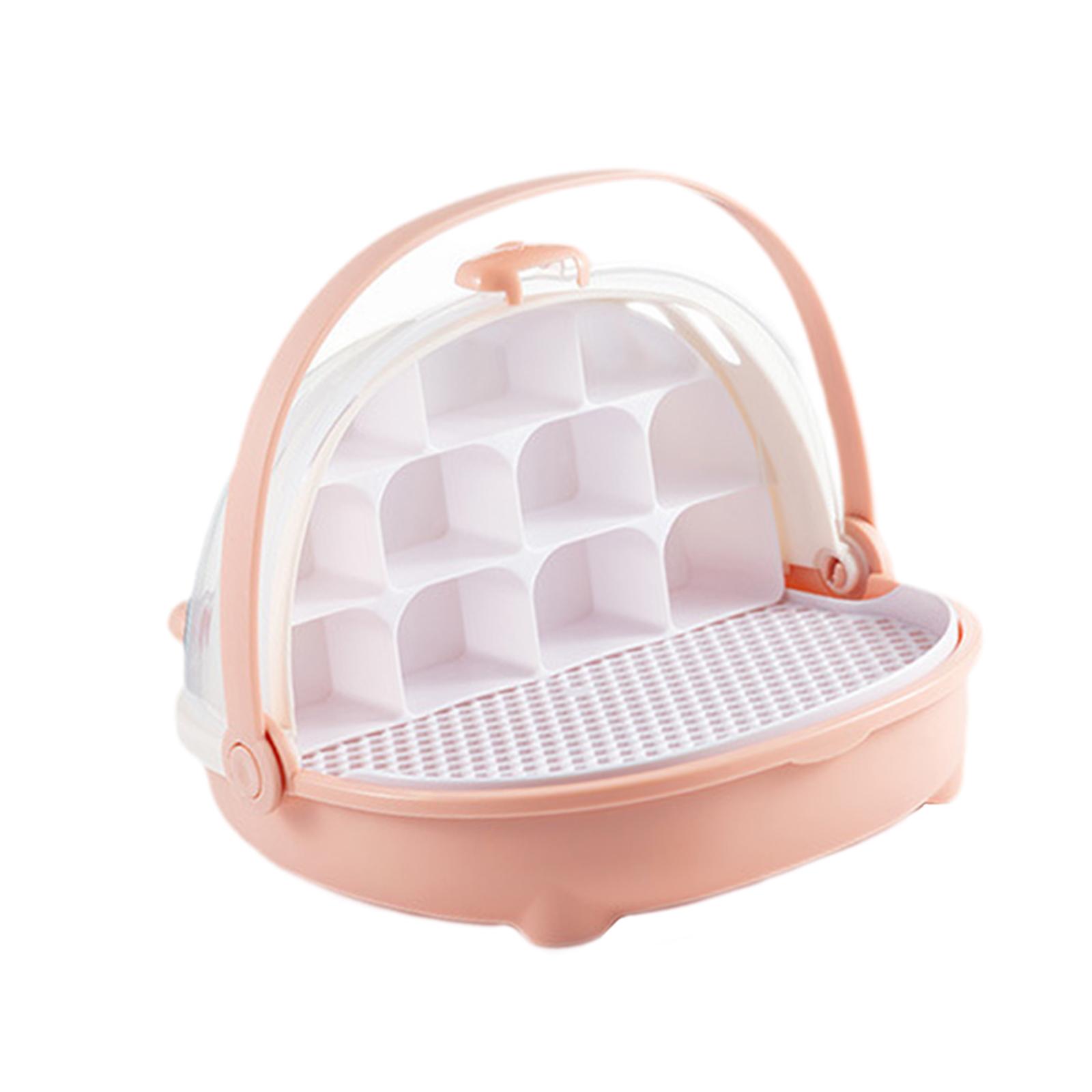 

Silkworm Breeding Box Breathable Development Toy Easy to Observe Portable for Silkworms Turtles Transparent Breeding Tank рожевий