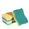 Waist-shaped 3-layer wood pulp cotton sponge brush bowl scouring cloth dishcloth kitchen absorbent rag brush pot cleaning sponge