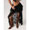 Summer Sexy Lace Skirt Cowgirl Style Irregular Design Sense Women's Skirt Independent Station