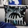 Federe Kpop S-Stray K-Kids Cartone Animato Divano Decorativo Casa Stampa Double-sided Peluche Corto Carino Federa Cuscino