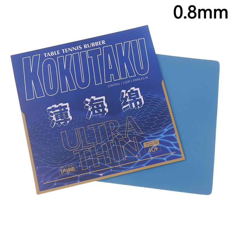 Profesjonelt bordtennis svampgummiark 0,8 mm/1,0 mm/1,2 mm tykkelse kraftig pingpongracket svamp farge tilfeldig