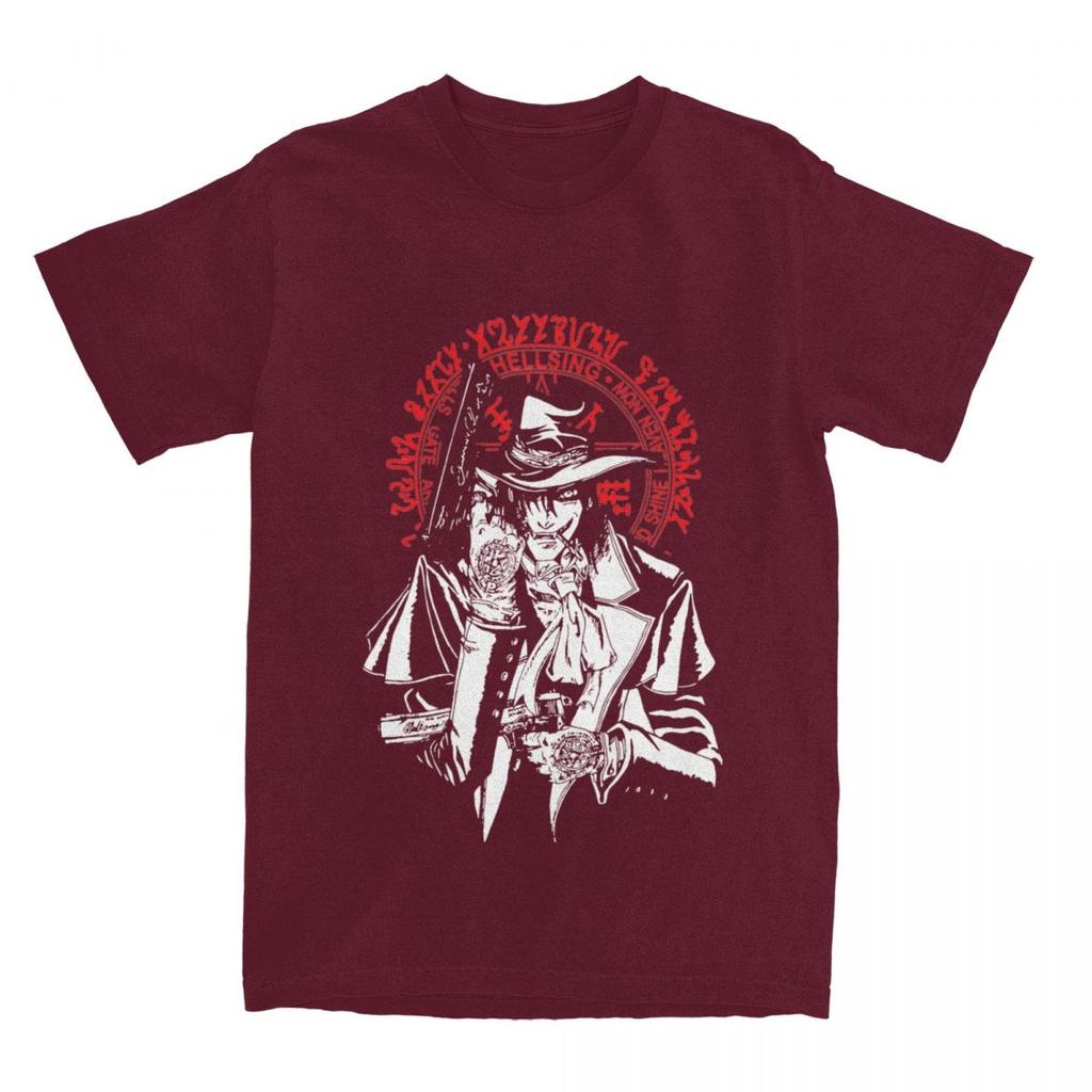 Men Women Manga Hellsing Alucard T Shirts Accessories 100% Cotton Tops T-shirt Vintage Tees Adult