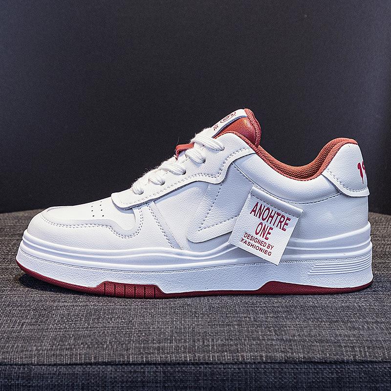 Mesh Weiße Schuhe für Damen Frühling und Sommer Neu Vielseitig Atmungsaktiv Leder Plateau Freizeitsneaker