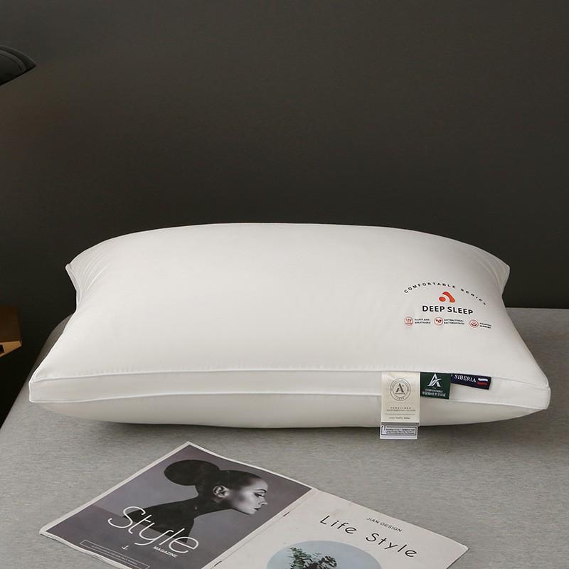 Cotton Hotel Pillow Neck Support Sleep Aid Adult Washable Memory Foam Fill Rectangle Bedding