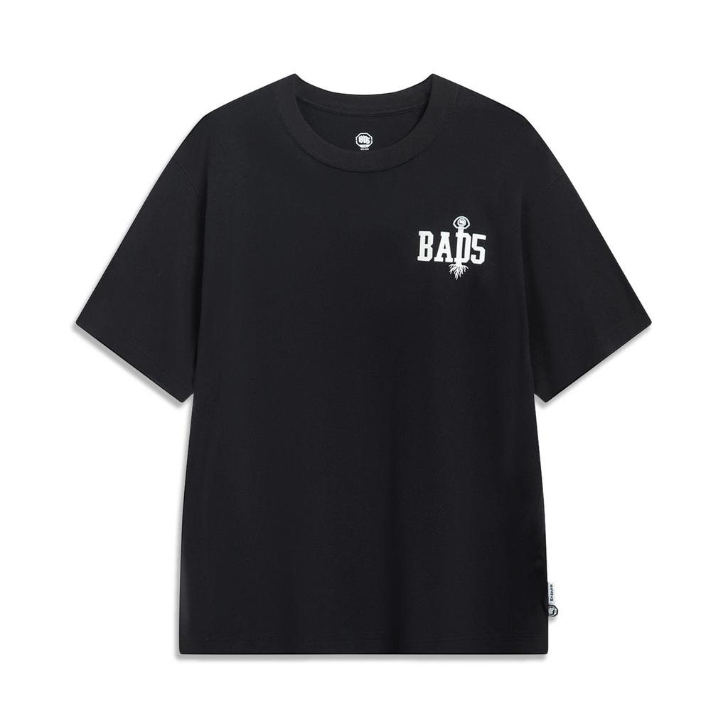 Li-Ning Anti-Wu Series Back Print Long Sleeve Drop Shoulder T-Shirt Unisex Tops Black AHST511-2