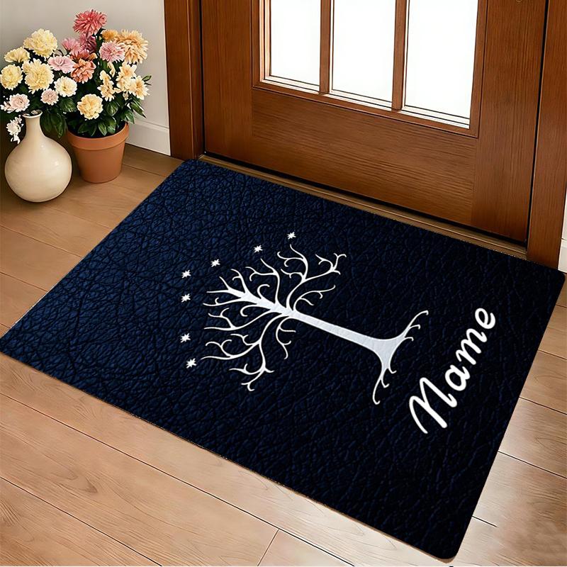 Custom Name Flame Courage Living Room Non-Slip Area Rug Soft Carpet for Bedroom Kids Playroom Sofa Office Home Decor Doormat