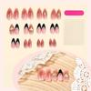 Cross-border wholesale light luxury black gold gradual change sunflower nail art pieces stars shining diamond decoration wear nail fake nails