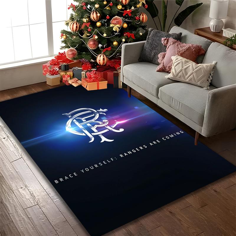 [1pc Rangers FC Office Chair Carpet] Digital Printed Area Rug for Home & Game Room Use, Soft Indoor Sofa Chair Mat