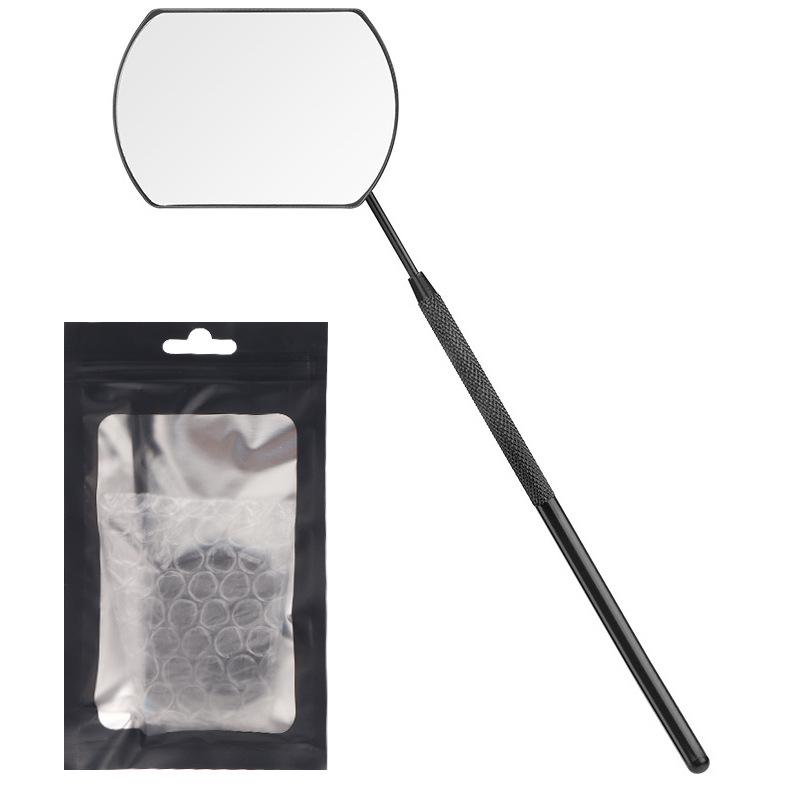 Stainless Steel Handheld Eyelash Inspection Mirror - Square Eyelash Extension Tool
