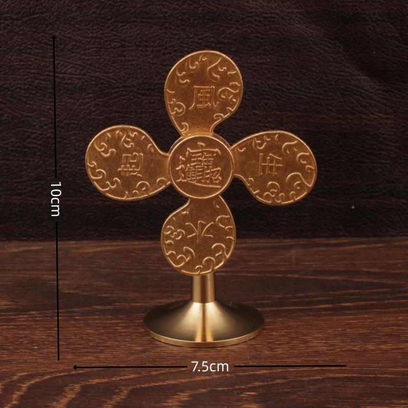 Alloy Cornucopia Lucky Decoration Jinbao Amass Fortunes Metal Ornaments Windmill Turning