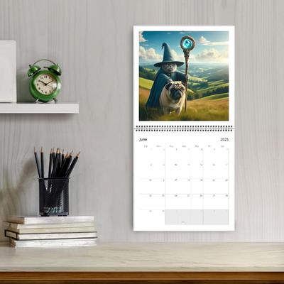 2025 Wandkalender Lustige Illustration Katzenkalender Wandkalender Niedliche Schreibtischaccessoires Bürobedarf zur Planung von Terminen
