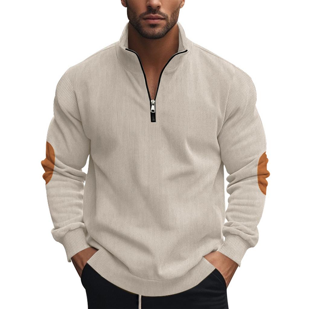Men's Sweatshirt Loose Solid Color Outdoor Warm Breathable T-Shirt Top