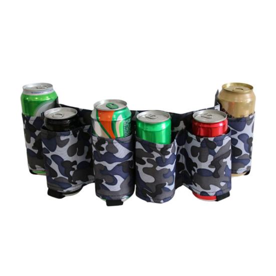 1/2Pcs Beer Belt Adjustable 6 Pack Beer Soda Can Holster Men Women Outdoor Camping Hiking Picnic Party Beer Bottle Holder Drinking Accessories