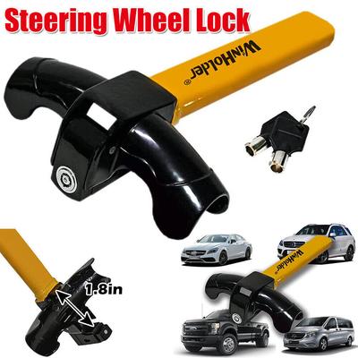 Auto-Lenkradschloss, Diebstahlsicherung für Auto-Lenkrad, automatische Sicherheitsverriegelung, robustes Edelstahlschloss mit Schlüsseln