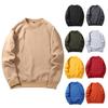 Sweatshirt Men Retro Style Trend Solid Colour Insert Colour Round Neck Sweater Spring and Autumn Long-sleeved Pullover Shirt