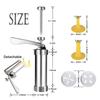 Stainless Steel Cake Cream Decorating Gun Sets Cookie Making Machine Nozzles Mold Pastry Syringe Extruder Kitchen Baking Tools