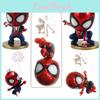 5pcs Version Q Spiderman Toy Figure Shaking Head Car Gift Decoration