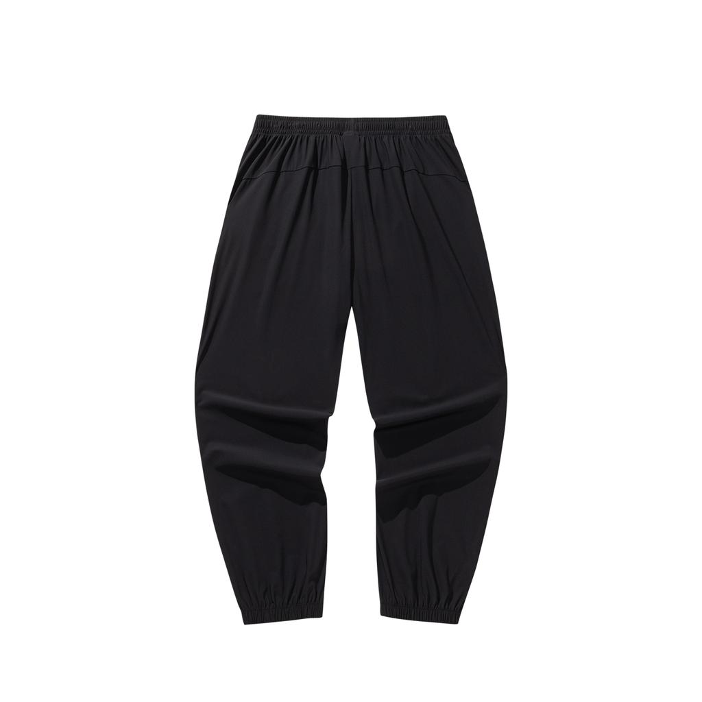 Anta Mens Nine-Point Knitted Sports Pants Men Bottoms Basic-Black 952628303-4