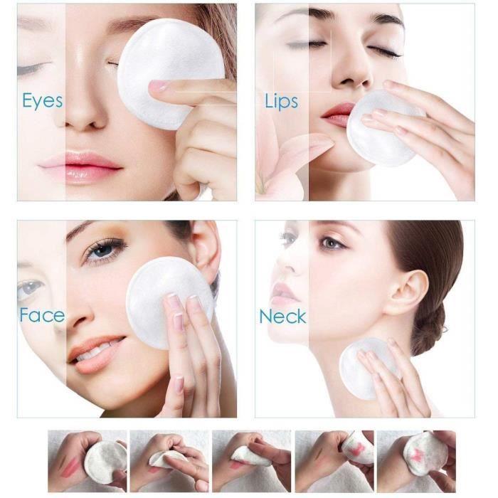 Lingette Démaquillante - Ourworld - Coton Réutilisable - Bio - Tampons En Bambou - Sac À Lessive