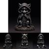 Charming Black Cat Wizard Resin Decorative Piece For Festive Home Accents