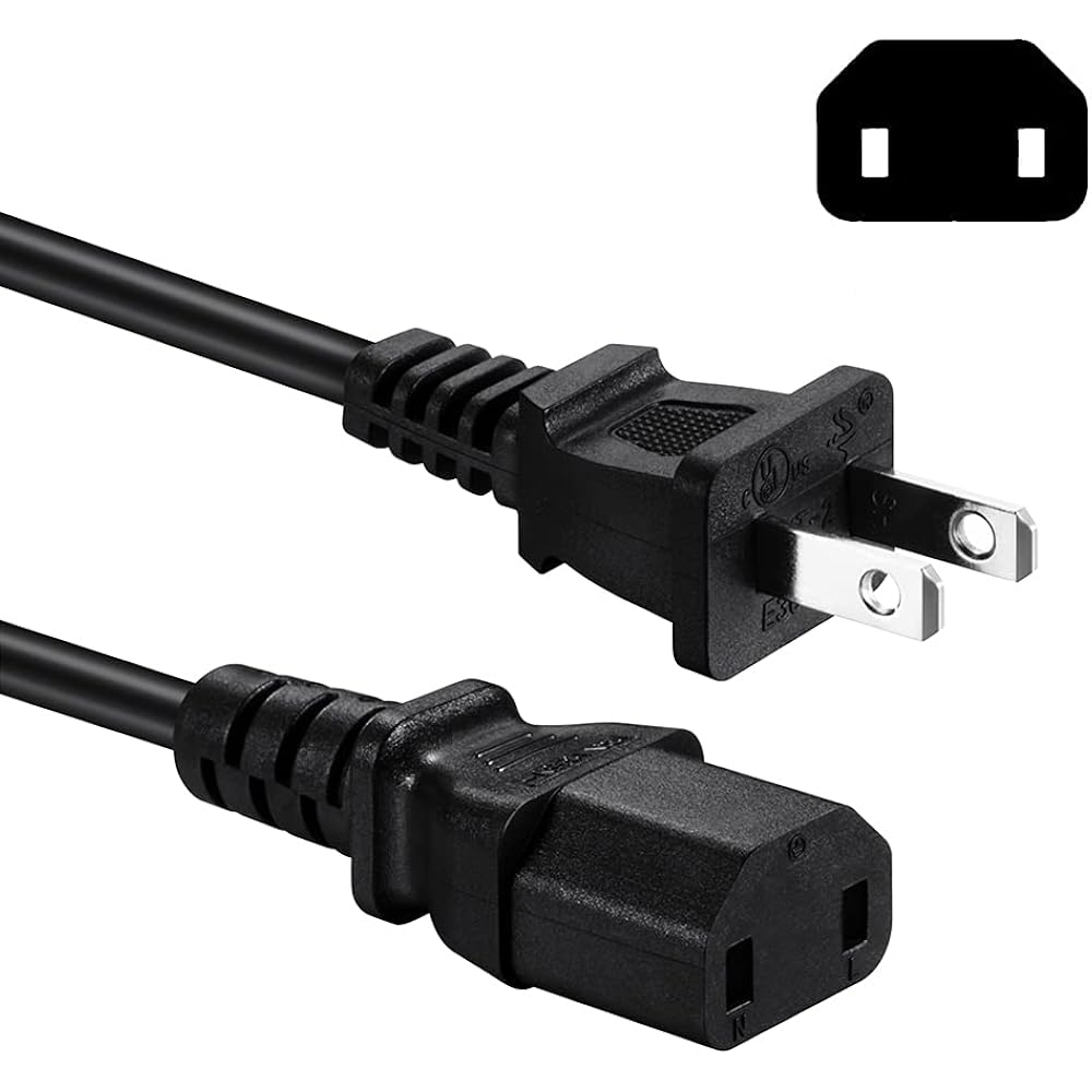 Power Cord Cable Compatible with Sony PS4 Pro Console, 1 360 Slim/1 One/1 360 E Power Supply Bric...