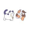 2-6pcs/set Cute Animal Enamel Pins Curious Monkey Golden Retriever Chubby Cat Crow Brooches Lapel Badge Jewelry Gifts For Friend