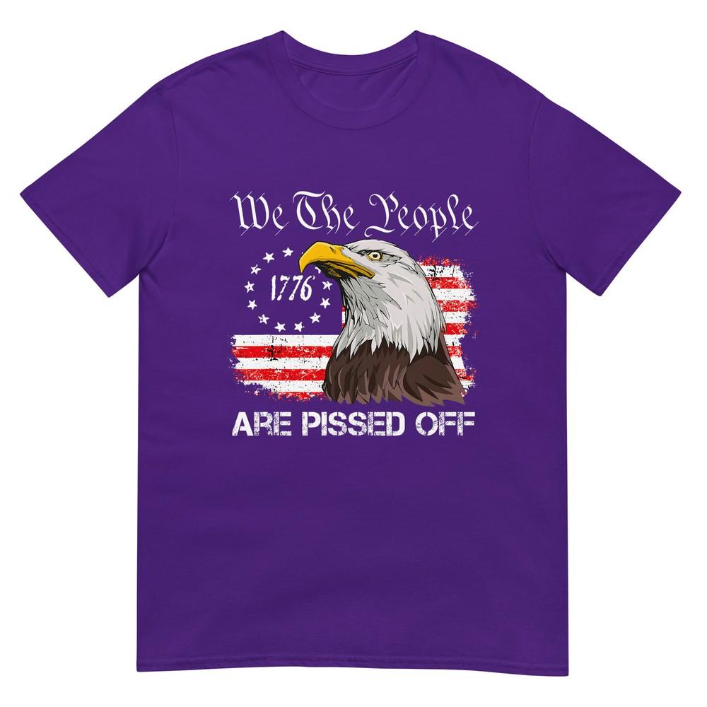 We The People Are Pissed Off Vintage Us American Flag Eagle TShirt