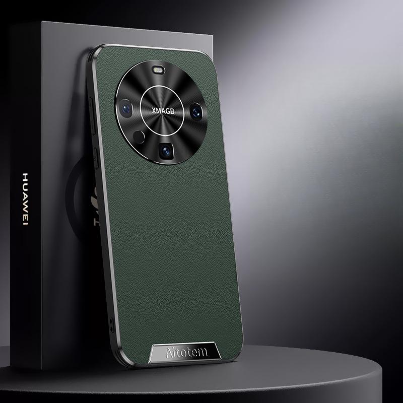 

Suitable for Huawei Mate60pro Phone Case, Business Man Mate40rs All-inclusive Anti-drop M50 High-end 30 Plain Leather Case Huawei Mate50Pro