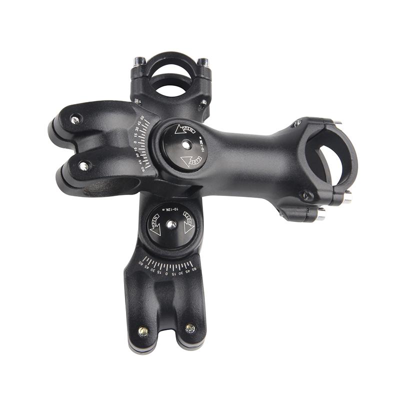 Mtb Road Bike Adjustable Stem Bicycle Handlebar Stem 31.8Mm /25.4Mm Ultralight Aluminum Alloy Bike Stem Riser Parts