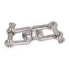 304 Stainless Steel Double Jaw Shackle Rustproof Universal Jaw Anchor Connector for Hardware