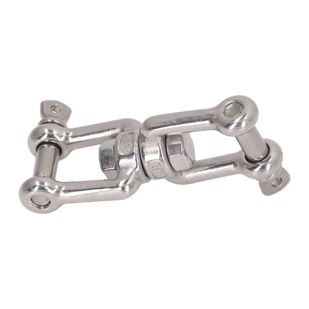 304 Stainless Steel Double Jaw Shackle Rustproof Universal Jaw Anchor Connector for Hardware